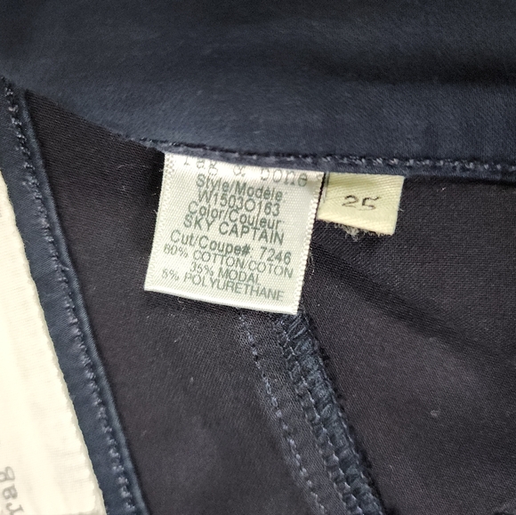 rag & bone Sky Captain Skinny Jeggings Dark Blue Size 25 (29" Inseam) - Picture 11 of 13